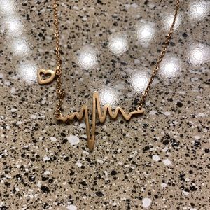 Rose Gold Pulse Necklace